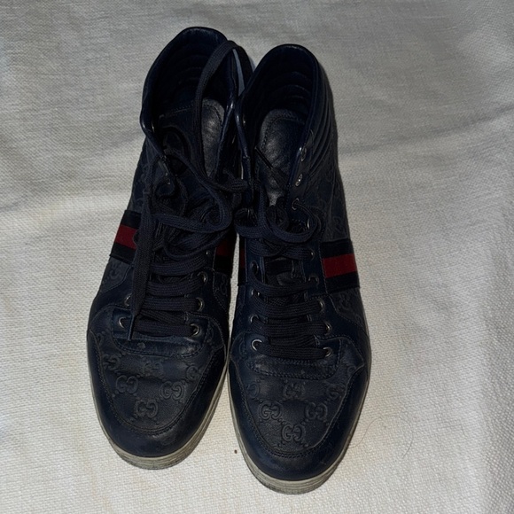 Gucci Men's Black High-Top Sneakers - Picture 1 of 6